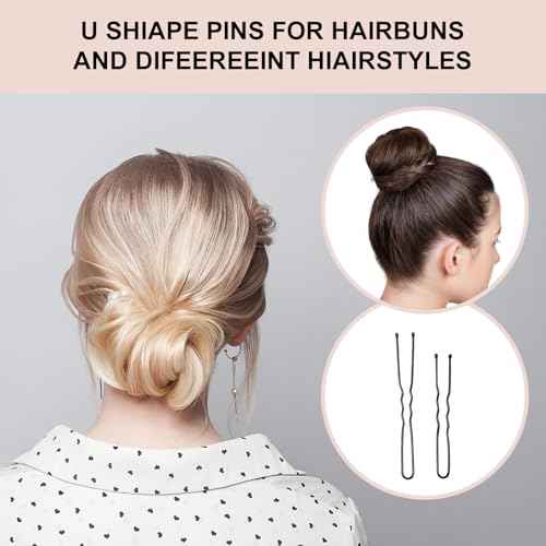 400PCS Smyeyml Bobby Pins Hair Pins Kit, Premium Bobby Pins Brown Hair, Non-Slip Hair Pins for Women, Pain Free Bobby Pin for Women, Invisible Hair Pin, Clear Hair Bands, With Storage Box
