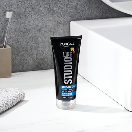 Strong Hold Clear Hair Gel - 6.8 Fl Oz (Pack of 1) for Men & Women