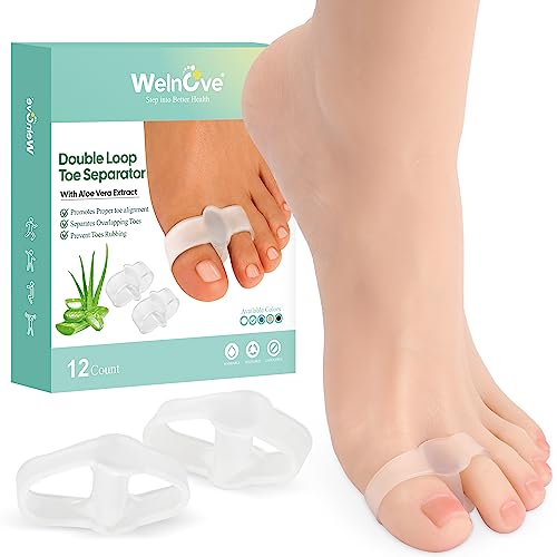 Bunion Corrector Toe Separators (12 Pack) – Aloe Vera Gel