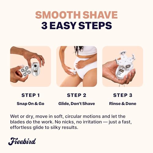 Women’s Electric Razor Shaver Kit – Sensitive Skin, Bikini & Body Grooming, Rechargeable, Portable