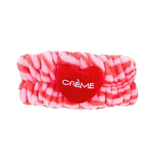 The Cr?me Shop 3D Teddy Headyband¢â - Plush SPA Headband with Stretchy Elastic Band for Comfortable Fit - Ideal for Hair Control during Beauty and Skincare Routines (Mush Love)