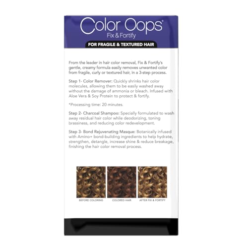 Color Oops Fix & Fortify Color Remover Kit + Style Stick Bundle