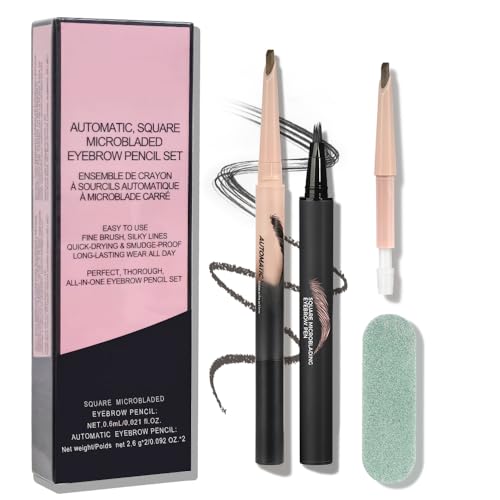 Waterproof Eyebrow Pencil Set - Microblading Pen with Brush (2 Pc)