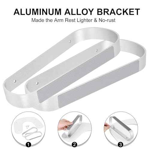 U Shaped Arm Rest for Nails Tech,Cleanable Leather Manicure Nail Hand Rest Stand,Nail Armrest Pillow for Acrylic Nails Salon Tool,Aluminum Alloy Holder,Non-slip Pads