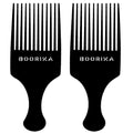 Boorika Afro Hair Pick Comb 7.5 In Wide Tooth Detangling Pack of 2