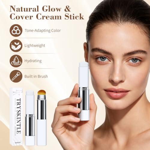 Color-Changing Foundation Stick with Brush - All Skin Tones