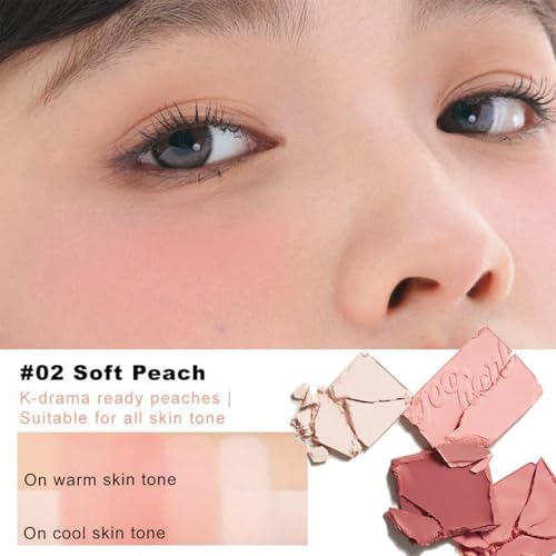 4-in-1 Blush & Highlighter Palette - Travel-Friendly Cream Formula