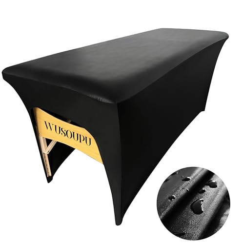 Waterproof PU Leather Lash Bed Cover - Wipeable 6ft Massage Table Cover