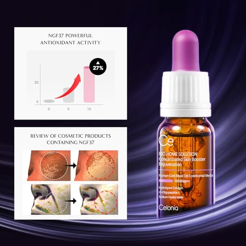 CELONIA Bio Home Solution Concentrated Skin Booster, Bio Stem Cell Ampoule, Korean Cell Growth Anti Aging Serum For Reduce Fine Line, Wrinkles & Acne Scars, Corrects Dark Spot & Reduce Redness (10ml)
