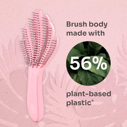 Wet Brush Go Green Curl Detangler Hair Brush for Wet & Dry Hair - Pale Pink