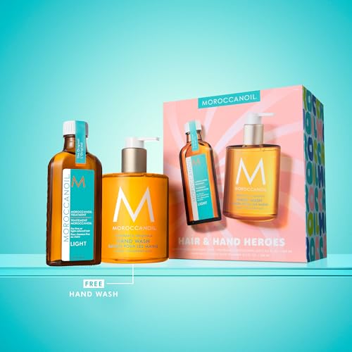 Moroccanoil Light Hair Oil & Hand Wash Gift Set for Hair & Skin Care