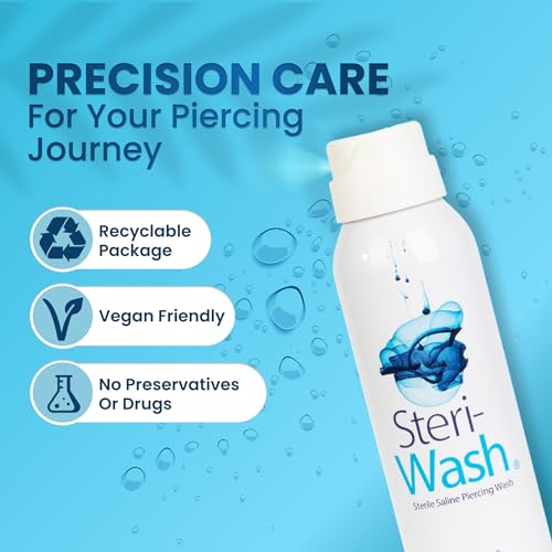 Aftercare Piercing Spray 8 Oz - Vegan Sterilized Solution