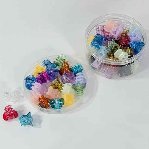 70 PCS Mini Hair Claw Clips£¬ Bangs Strong Grip Multifunction Clamp Clips. (Multi-colored)