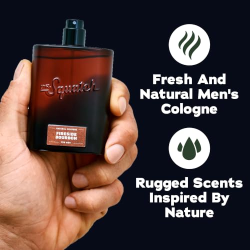 Dr. Squatch Fireside Bourbon Cologne for Men, 1.7 fl oz