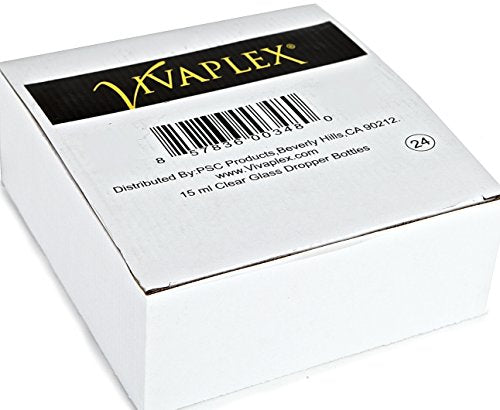 Vivaplex 24-Pack 15ml Clear Glass Bottles with Droppers