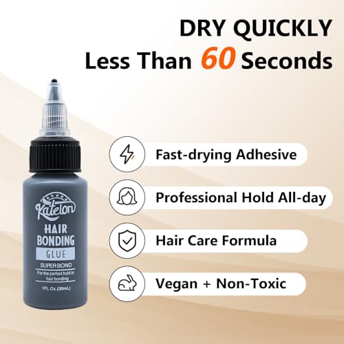 Hair Glue for Quick Weave - 1 Oz Waterproof Strong Bond, No Mess Nozzle