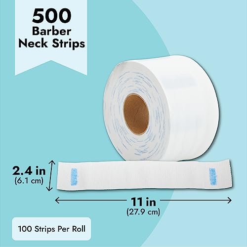 Juvale Barber Neck Tape - 500 Count Disposable Strips