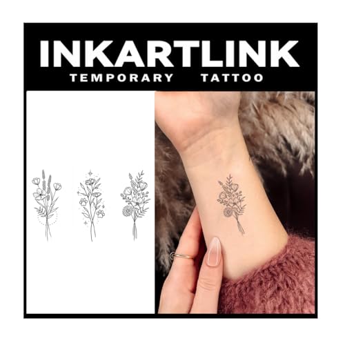 Semi-Permanent Tattoo Sheets - 2pk Waterproof, 1-2 Week Wear