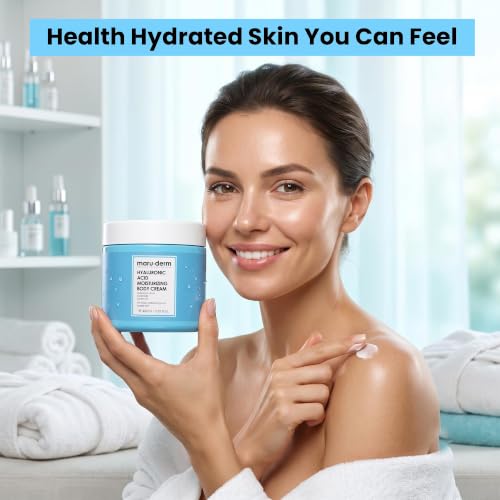 Maruderm Hyaluronic Acid Body Cream - Intense Moisturizer for Dry Skin 400ml