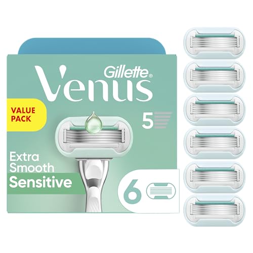 Extra Smooth Sensitive Women's Razor Blade Refills - 6 Count