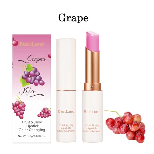 BestLand 3-Pack Color Changing Lip & Cheek Stain Set - Hydrating Jelly Lipsticks for Dry & Mature Lips