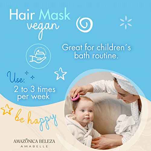 Hair Mask Jolly Kids |Vegan | Moisturizes and Nourishes | For All Hair Types, Curly, Straight | Promotes Healthy Growth | Mascarilla para Ni?os |10 Oz