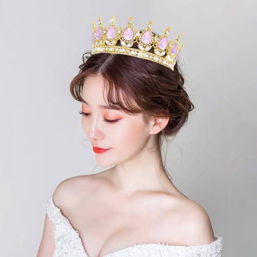Queen Crown Rhinestone Tiara for Women - Wedding & Costume