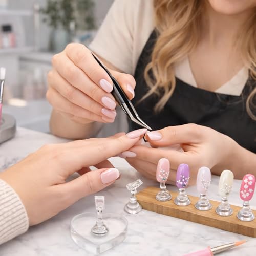 Professional Nail Art Tools Kit – 15 Brushes, 5 Dotting Pens & Holders