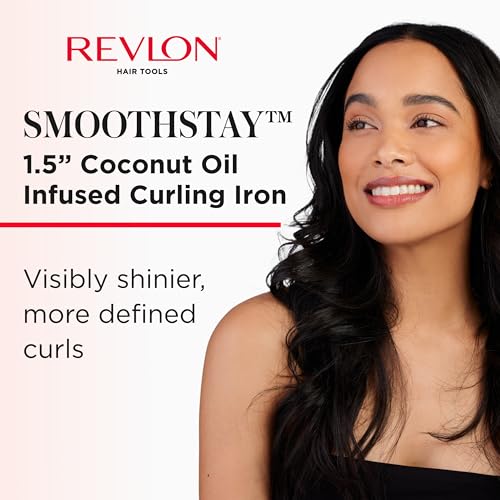Revlon SmoothStay 1.5" Curling Iron with Coconut Oil & Ionic Technology