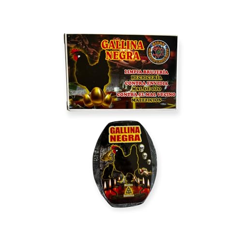 Jabon Gallina Negra (Pollo Negro) Bar Soap for Protection Against Evil Eye, Envy, Witchcraft and Negative Energy, 3.2oz/90gr, 1 Unit