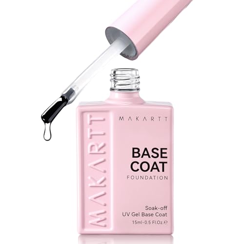 Makartt Gel Base Coat 15ml No-Wipe Formula UV LED