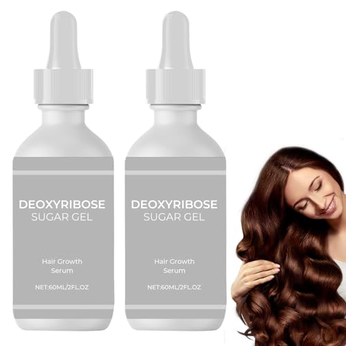 YIVANNUO 2PCS Deoxyribose Sugar Hair Growth Gel Serum 60ml