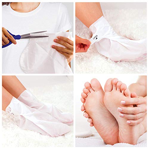 BEALUZ Lavender Exfoliating Foot Peel Mask Booties for Calluses (2 Pairs)