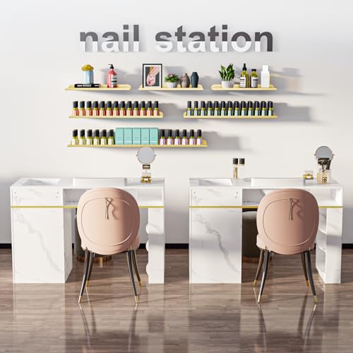 Manicure Table with Electric Dust Collector & Glass Top