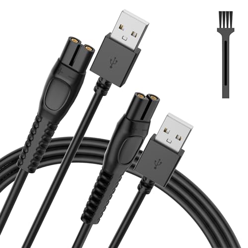 IBERLS 2-Pack 5V Cord Charger Compatible with Phillips Norelco One Blade 360 QP2724, QP2834, MG5910, MG7910, 2400, 3600, MG9510, X5006, PQ888, 5V Charging Shaver Cable