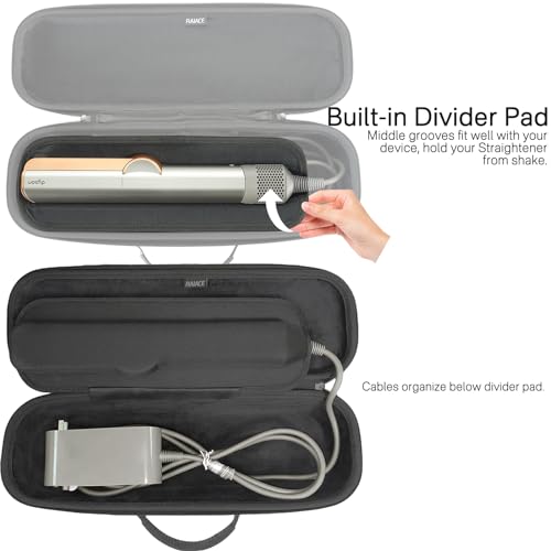 Hard Storage Case for Dyson Airstrait Straightener - Black