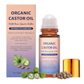 Organic Castor Oil Roll On with Rose Quartz – 100% Cold Pressed
