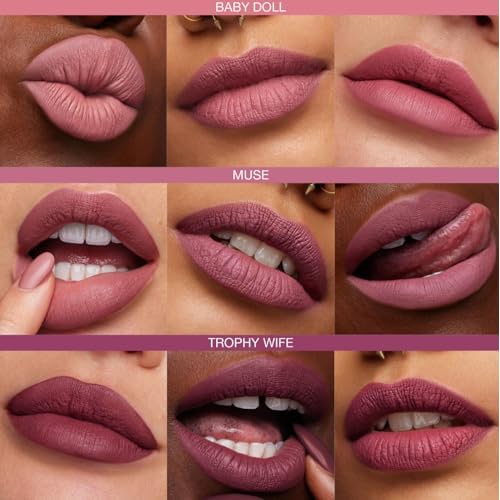 Bodyography Rosewood Lip Pencil | Wooden Lip Liner Pencil with Coconut Oil, Vitamin E & C | Long-Lasting, Matte Liner for Definition & Color | Makeup Essential for Smooth Lip Contour
