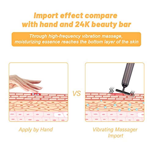 24K Gold Face Massager Bar T-Shape Anti-Aging Facial Lifting Tool