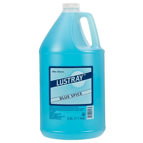Clubman Lustray Blue Spice After Shave Lotion ? Refreshing & Cooling Aftershave for Men, Soothing Barber Formula, 1 Gallon, 3.8L