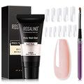 ROSALIND Pink Poly Nail Gel Extension Kit 2 oz (60ml) with Brush & Forms