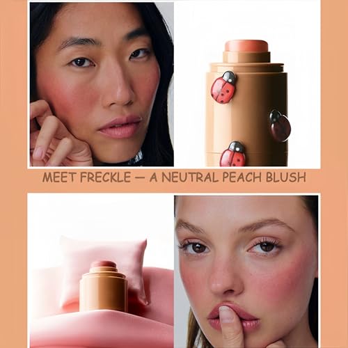 MAEPEOR Matte Blush Stick Creamy Natural Looking Finish Face Blush Long-Lasting Lightweight Buildable Blushes Stick for Cheeks (05 Soft Mauve)