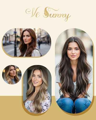 Ve Sunny Tape in Hair Extensions Real Human Hair Invisible Remy Human Hair Straight Tape Ins Double Sided White Blonde 24 inch 10Pcs 25G