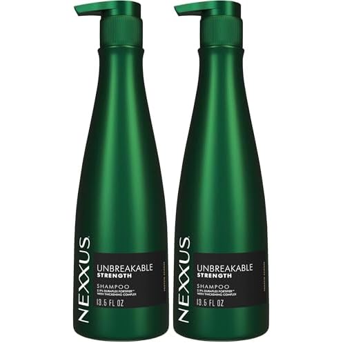 Nexxus Unbreakable Care Anti-Breakage Shampoo With Keratin,Collagen,Biotin For Fine And Thin Hair Sulfate Free Shampoo 13.5 oz,(Pack of 2)