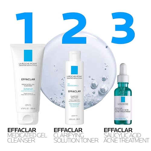 La Roche-Posay Effaclar Medicated Acne Face Wash 1.69 oz with Salicylic Acid