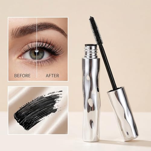 Waterproof Fibre Mascara with 3D Curling Wand - Long Lasting