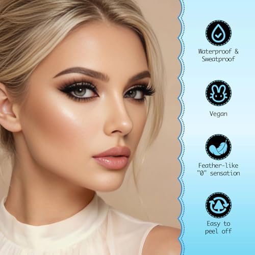 Self-Adhesive Lash Clusters - 120pcs Wispy C Curl Eyelashes