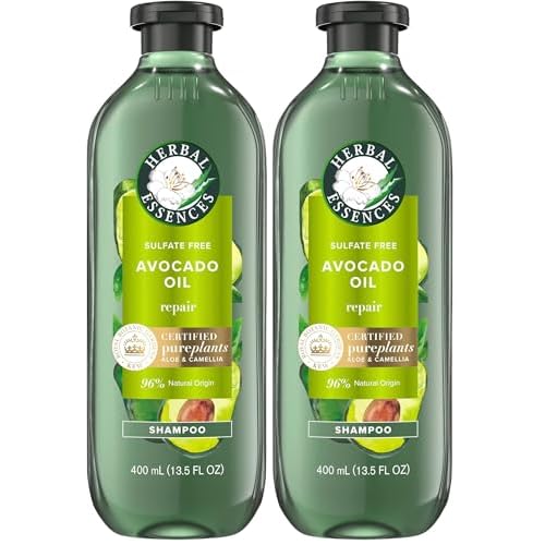 Herbal Essences Avocado & Argan Oil Sulfate Free Shampoo, 13.5 fl oz (Pack of 2)