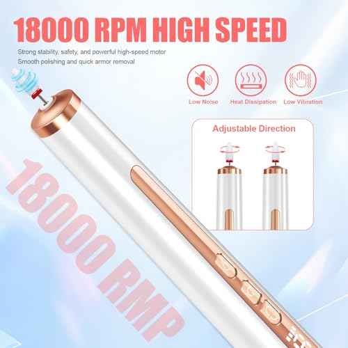 Electric Nail Drill with U V Light, Cordless Nail Drills Professional, Portable Electric Nail File Kit Rechargeable Efile Nail Drills for Acrylic Gel Nail Manicure Nail Drill Kit for Salon Home