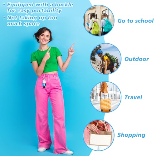 100 Pcs Traveling Bottles with Keychain 1oz Clear Plastic Keychain Bottle Leakproof Refillable Empty Keyring Container Liquid Packing Container Portable Bottle with Lid for Liquid Cream